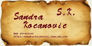 Sandra Kocanović vizit kartica